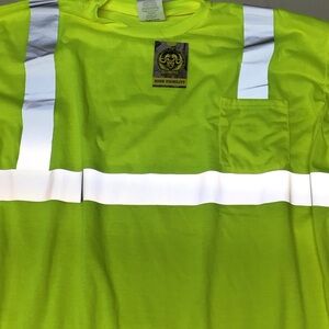 High Visibility Neon Green Safety Tee